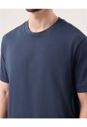 Camiseta Para Hombre Manga Corta Cuello Redondo Color Azul Marca Patprimo #44090957