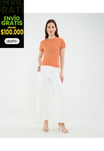 Jean Para Mujer Culotte Color Blanco Marca Patprimo #30160458 Patprimo