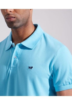 Polo Para Hombre Cuello Tejido Sin Bolsillo Color Azul  Marca Patprimo #44112316