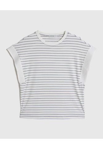 Camiseta  Para Mujer Manga Corta Cuello Redondo Color Blanco Marca Patprimo #30093886 Patprimo