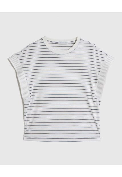 Camiseta  Para Mujer Manga Corta Cuello Redondo Color Blanco Marca Patprimo #30093886