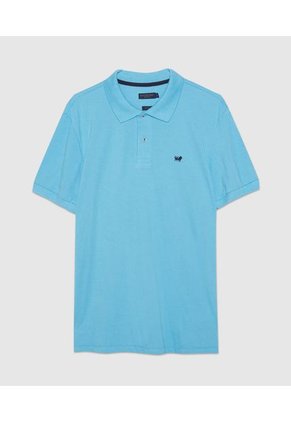 Polo Para Hombre Cuello Tejido Sin Bolsillo Color Azul  Marca Patprimo #44112316
