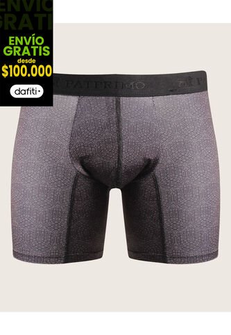 Boxer X1 Para Hombre Fleat Seamer Medio Color Negro Marca Patprimo #44000413 Patprimo