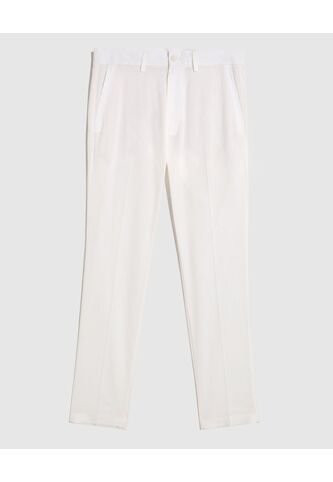 Pantalón Casual Corte Ajustado   Para Hombre Blanco Patprimo Patprimo