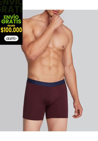 Boxer X1 Para Hombre Filete Medio Color Vino Marca Patprimo #44000292 Patprimo