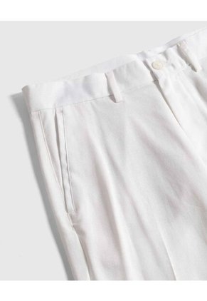 Pantalón Casual Corte Ajustado   Para Hombre Blanco Patprimo