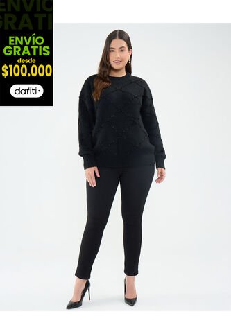 Jean Para Mujer Jeggins Color Negro Marca Patprimo #14160254 Patprimo