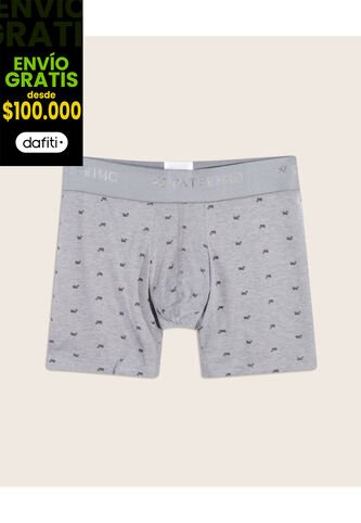 Boxer X1 Para Hombre Filete Medio Color Gris Marca Patprimo #44000180 Patprimo