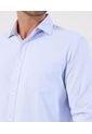 Camisa Formal De Manga Larga Con Bolsillo   Para Hombre Azul Patprimo de Patprimo