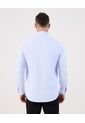 Camisa Formal De Manga Larga Con Bolsillo   Para Hombre Azul Patprimo de Patprimo