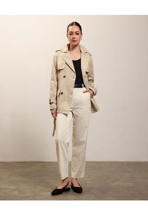 Chaqueta Para Mujer Trench Color Crema Marca Patprimo #30080567