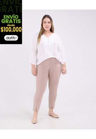 Leggins Para Mujer Largo Color Beige Marca Patprimo #14230312 Patprimo