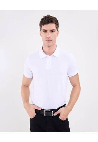 Polo Tejida Básica  Para Hombre Blanco Patprimo Patprimo
