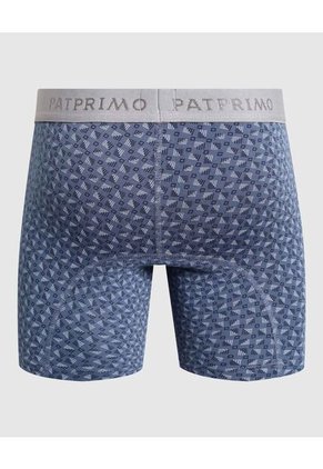 Bóxer Medio Con Estampado  X1 Para Hombre Azul Patprimo