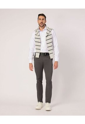 Camisa Para Hombre Manga Larga Sin Bolsillo Cuello Casual M Color Blanco Marca Patprimo #44013179