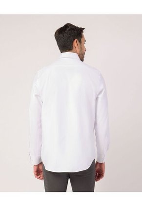 Camisa Para Hombre Manga Larga Sin Bolsillo Cuello Casual M Color Blanco Marca Patprimo #44013179