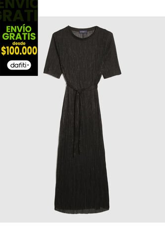 Vestido Para Mujer M/C Medio Color Negro Marca Patprimo #30171011 Patprimo