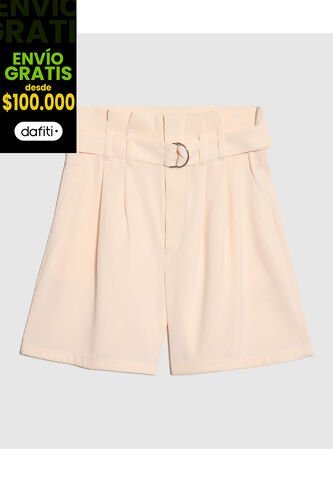 Bermuda Para Mujer  Color Beige Marca Patprimo #30100363 Patprimo