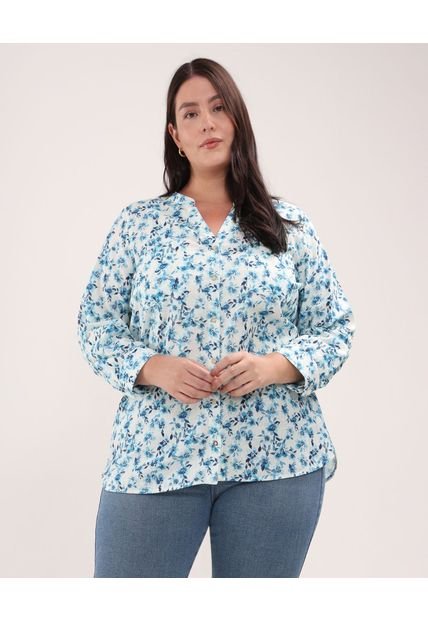 Blusa Para Mujer Manga Larga Color Azul  Marca Patprimo #14121338