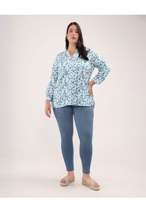 Blusa Para Mujer Manga Larga Color Azul  Marca Patprimo #14121338