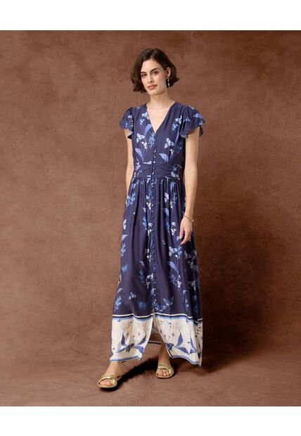 Vestido  Para Mujer M/C Largo Color Azul Marca Patprimo #30171095