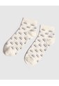 Set X2 De Medias Bordadas Comfort Para Mujer  Para Mujer Crema Patprimo de Patprimo