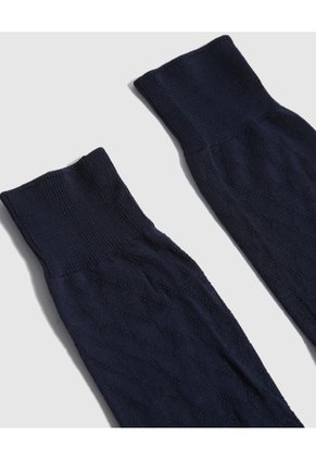 Medias Nylon Con Diseño X1 Para Hombre Azul Patprimo