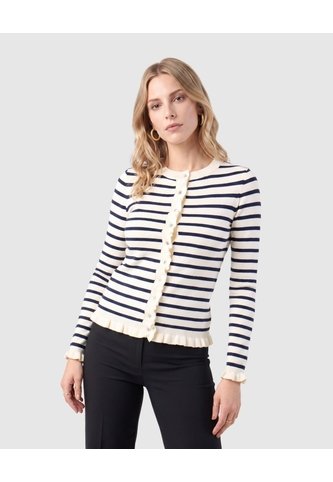 Saco Tejido De Manga Larga Para Mujer  Para Mujer Crema Patprimo Patprimo