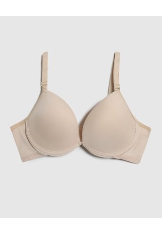 Brasier Media Copa Unicolor   Para Mujer Beige Patprimo Patprimo