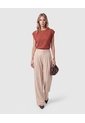 Camiseta Texturizada Manga Corta Para Mujer  Para Mujer Naranja Patprimo de Patprimo