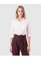 Camisa Unicolor Con Bolsillo Para Mujer  Para Mujer Blanco Patprimo de Patprimo
