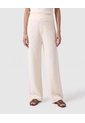 Pantalón Tejido De Corte Recto Para Mujer  Para Mujer Crema Patprimo de Patprimo