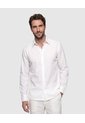 Camisa Guayabera Manga Larga Para Hombre  Para Hombre Blanco Patprimo de Patprimo