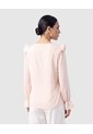 Blusa Manga Larga Con Botones Para Mujer  Para Mujer Rosa Patprimo de Patprimo