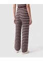 Pantalón De Punto Acanalado Recto Para Mujer  Para Mujer Café Patprimo de Patprimo