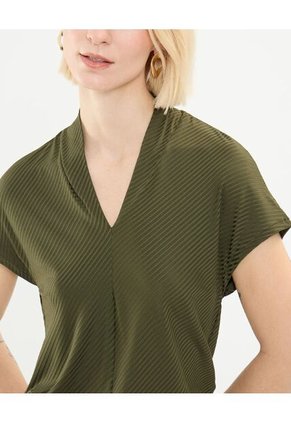 Camiseta Para Mujer Manga Corta Color Verde Oscuro Marca Patprimo #30093595