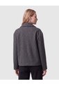Chaqueta Cruzada De Corte Corto Para Mujer  Para Mujer Gris Patprimo de Patprimo
