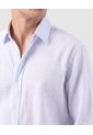 Camisa Manga Larga A Rayas Para Hombre  Para Hombre Azul Patprimo de Patprimo