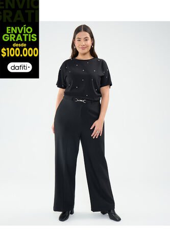 Pantalón Para Mujer  Color Negro Marca Patprimo #14070714 Patprimo