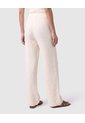Pantalón Tejido De Corte Recto Para Mujer  Para Mujer Crema Patprimo de Patprimo