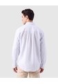 Camisa Manga Larga A Rayas Para Hombre  Para Hombre Azul Patprimo de Patprimo