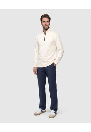 Buzo Con Media Cremallera Para Hombre  Para Hombre Crema Patprimo