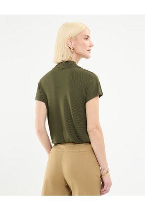 Camiseta Para Mujer Manga Corta Color Verde Oscuro Marca Patprimo #30093595