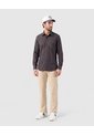 Camisa Manga Larga Con Bolsillo Para Hombre  Para Hombre Café Patprimo de Patprimo