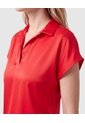Blusa Unicolor Manga Corta Para Mujer  Para Mujer Rojo Patprimo de Patprimo