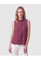 Blusa Estampada Sin Mangas Para Mujer  Para Mujer Morado Patprimo de Patprimo