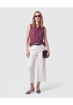 Blusa Estampada Sin Mangas Para Mujer Para Mujer Morado Patprimo
