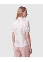 Camisa Estampada Manga Corta Para Mujer  Para Mujer Blanco Patprimo de Patprimo