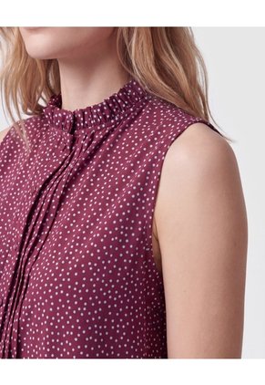 Blusa Estampada Sin Mangas Para Mujer Para Mujer Morado Patprimo