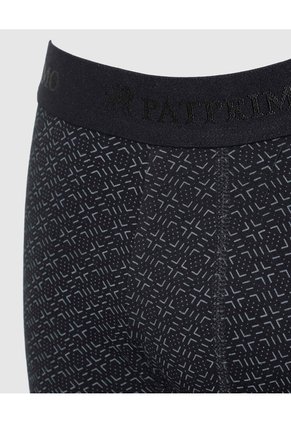 Bóxer Medio Estampado Con Elástico Para Hombre X1 Para Hombre Negro Patprimo